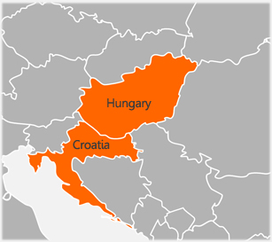 Our territories: Hungary and Croatia